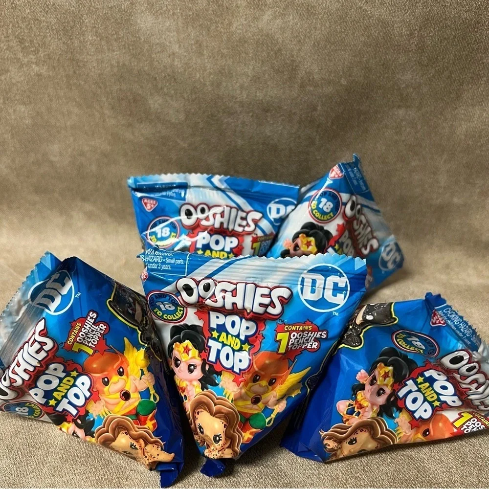 Lot of (5) Ooshies DC Pop N Top- Wave 1 Characters New